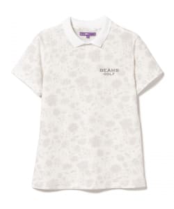 PURPLE LABEL / 襟付き ミモザ柄 プルオーバー