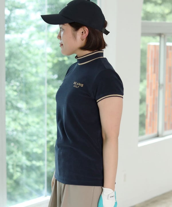 BEAMS GOLF（ビームス ゴルフ）PURPLE LABEL / リブライン パイル モックネックシャツ（Tシャツ・カットソー カットソー）通販｜ BEAMS