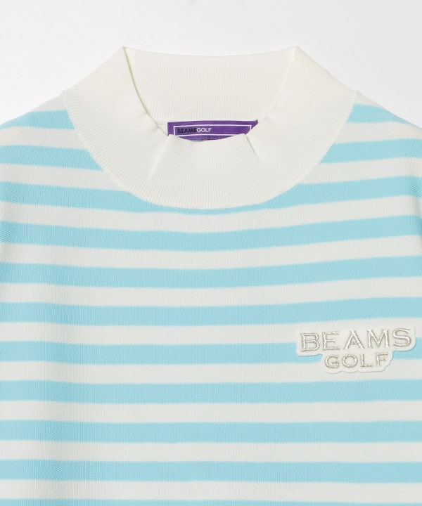 BEAMS GOLF（ビームス ゴルフ）PURPLE LABEL / 細ボーダー 半袖