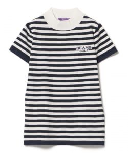 〈WOMEN〉 PURPLE LABEL / ボーダーニット モックネックシャツ