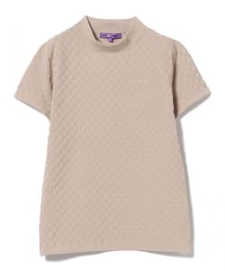 〈WOMEN〉PURPLE LABEL / バスケット編み モックネック ニット