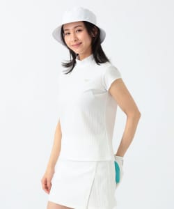 PURPLE LABEL / フレンチスリーブ モックネックシャツ