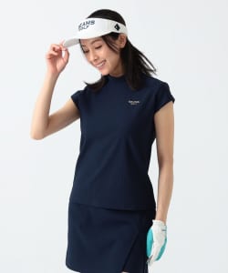 PURPLE LABEL / フレンチスリーブ モックネックシャツ