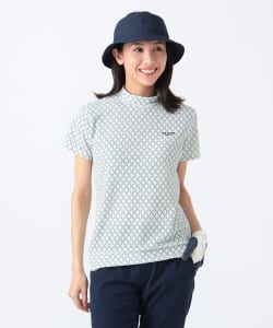 PURPLE LABEL / ミニアーガイル ストレッチ モックネック シャツ