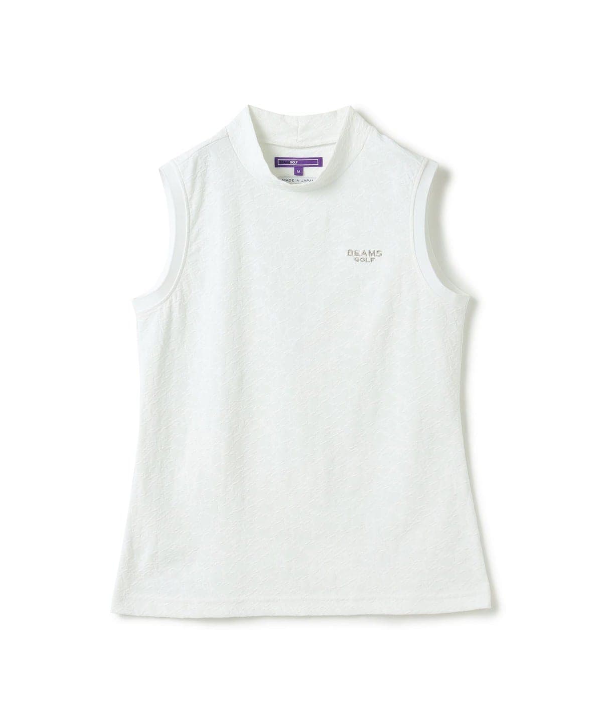 ロゴ ノースリーブ ゴルフシャツ M スワロフスキー BEAMS GOLF（ビームス ゴルフ）PURPLE LABEL / ノースリーブ