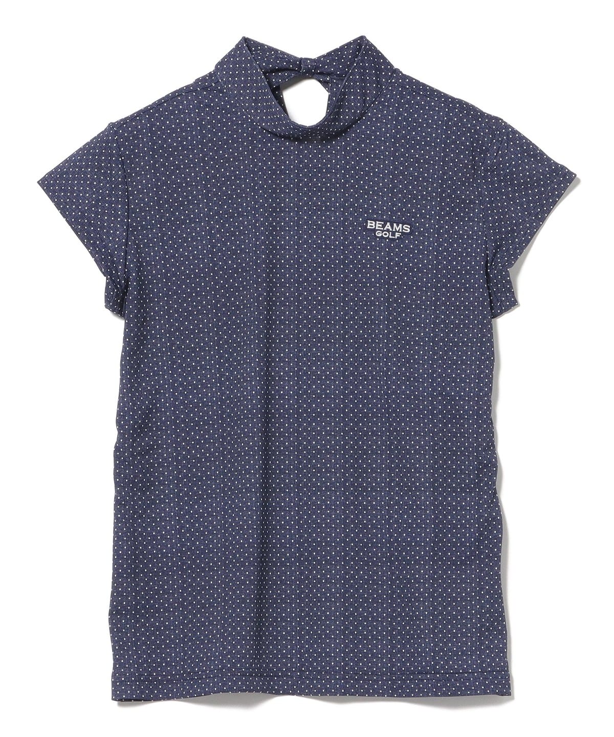 BEAMS GOLF（ビームス ゴルフ）PURPLE LABEL / ドット柄 モックネック