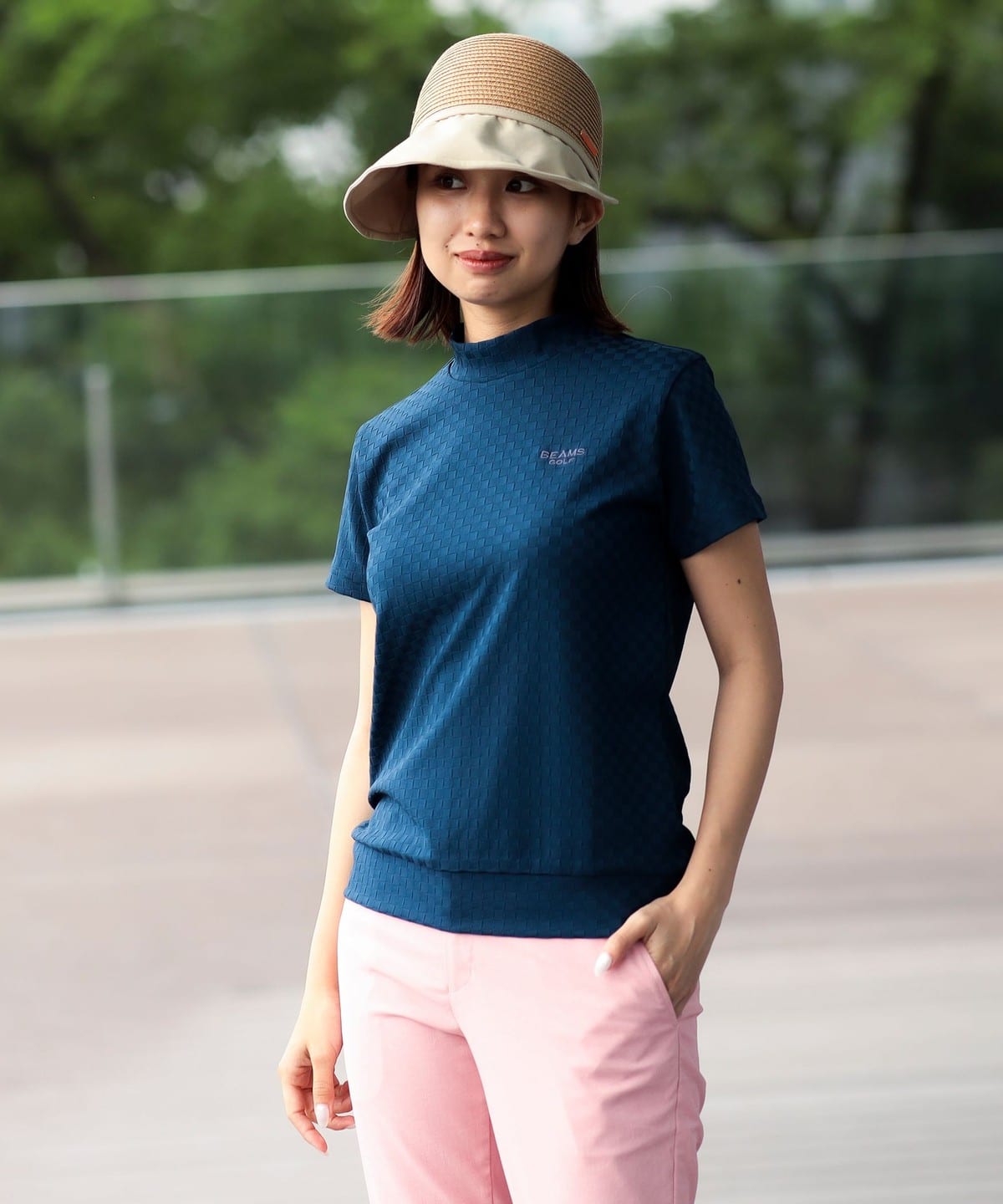 BEAMS GOLF（ビームス ゴルフ）PURPLE LABEL / バスケット ジャカード