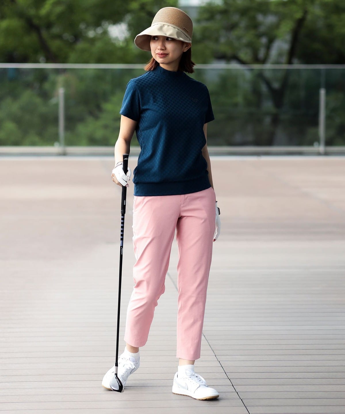 BEAMS GOLF（ビームス ゴルフ）PURPLE LABEL / バスケット ジャカード