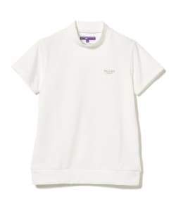 PURPLE LABEL / バスケット ジャカード編み モックネックシャツ