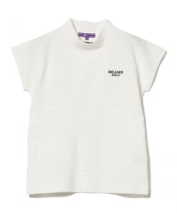PURPLE LABEL / ケーブル ボーダー ニット モックネック