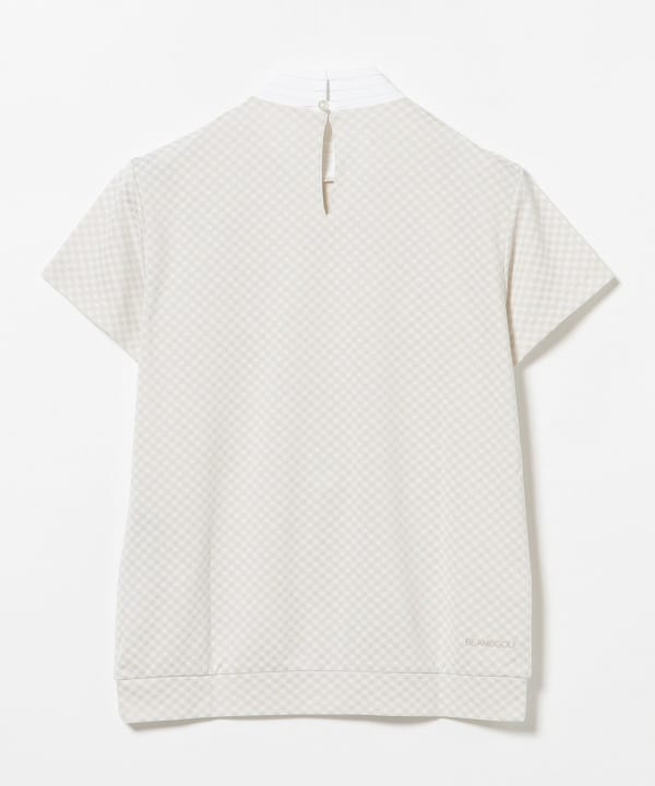 〈WOMEN〉PURPLE LABEL / スフィダンテ バイアスチェック モックネックシャツ
