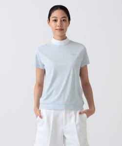 〈WOMEN〉PURPLE LABEL / スフィダンテ バイアスチェック モックネックシャツ