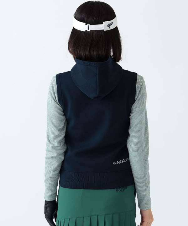 BEAMS GOLF（ビームス ゴルフ）PURPLE LABEL / アーガイルフード ニット ベスト（トップス ニット・セーター）通販｜BEAMS