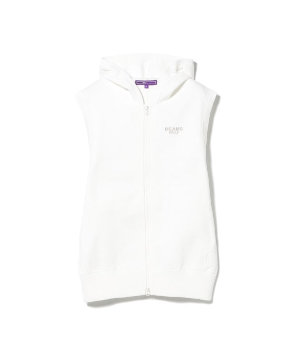 【美品】BEAMS GOLF ビームスゴルフ ジップアップベスト ロゴワッペン BEAMS GOLF（ビームス ゴルフ）ORANGE LABEL / オクタ