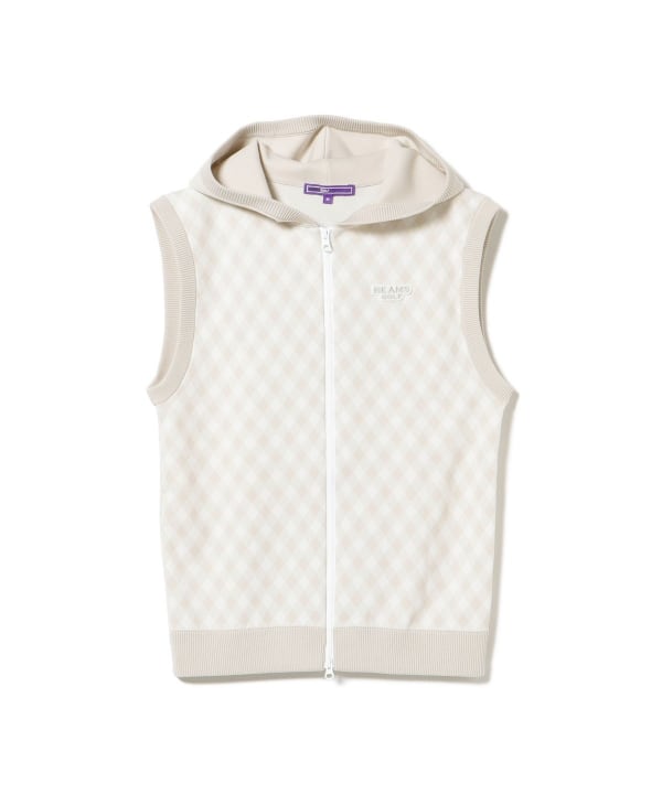 PURPLE LABEL / バイヤスチェック フーディ ベスト