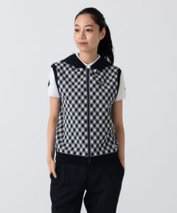 PURPLE LABEL / バイヤスチェック フーディ ベスト