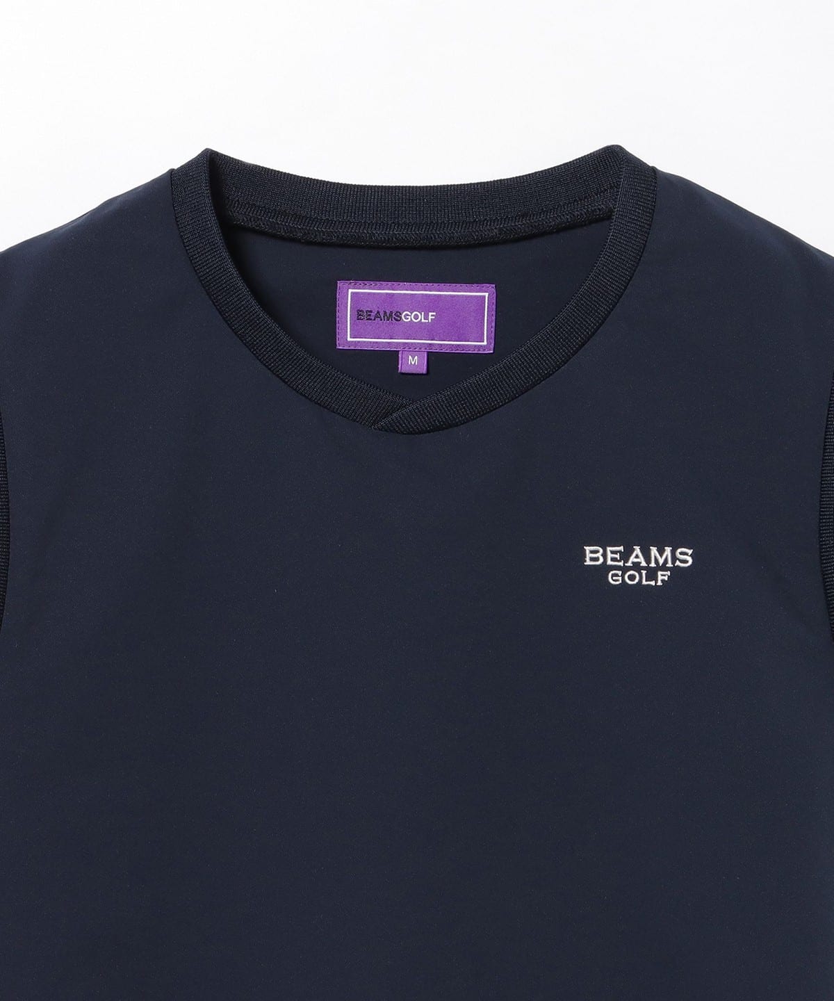 BEAMS GOLF (BEAMS GOLF) PURPLE LABEL / Stretch Cross V-neck