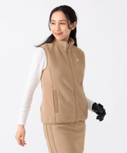 PURPLE LABEL / 切り替え ワッフルフリース ベスト
