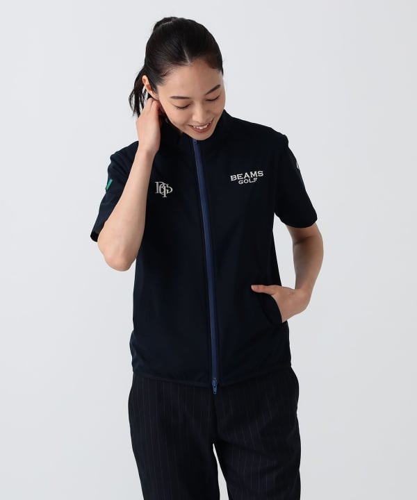 PURPLE LABEL / スフィダンテ 撥水 ショートスリーブ ブルゾン Model：H172 B75 W58 H84　Size：M