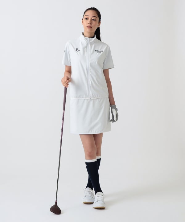 PURPLE LABEL / スフィダンテ 撥水 ショートスリーブ ブルゾン Model：H172 B75 W58 H84　Size：M