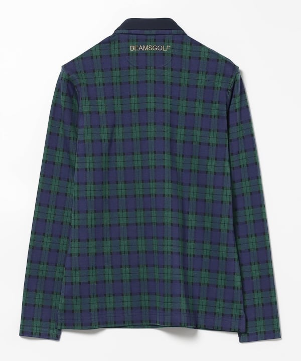 BEAMS GOLF（ビームス ゴルフ）PURPLE LABEL / ダブルカラー チェック ポロシャツ（シャツ・ブラウス ポロシャツ）通販｜BEAMS