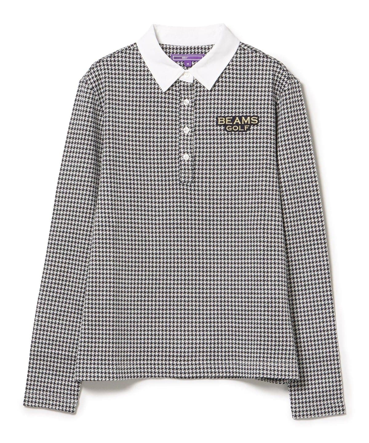 PURPLE LABEL / ハウンドトゥース クレリック ポロシャツ シャツ・ブラウス WOMEN NAVY L PURPLE LABEL / ハウンドトゥース クレリック ポロシャツ シャツ・ブラウス WOMEN NAVY L