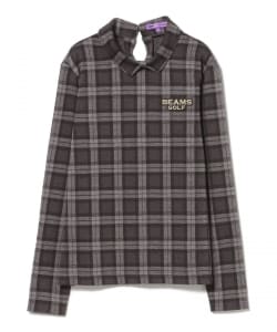 PURPLE LABEL / 襟付き タータンチェック プルオーバー