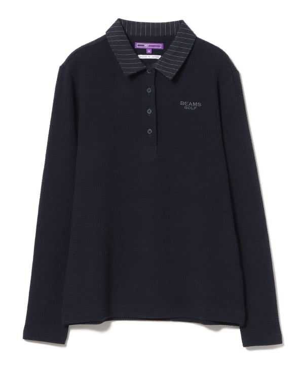 【新品未使用】BEAMS GOLF ポロシャツ Lサイズ ブラック BEAMS GOLF ポロシャツ 「別注」JONES / バックプリント メンズ