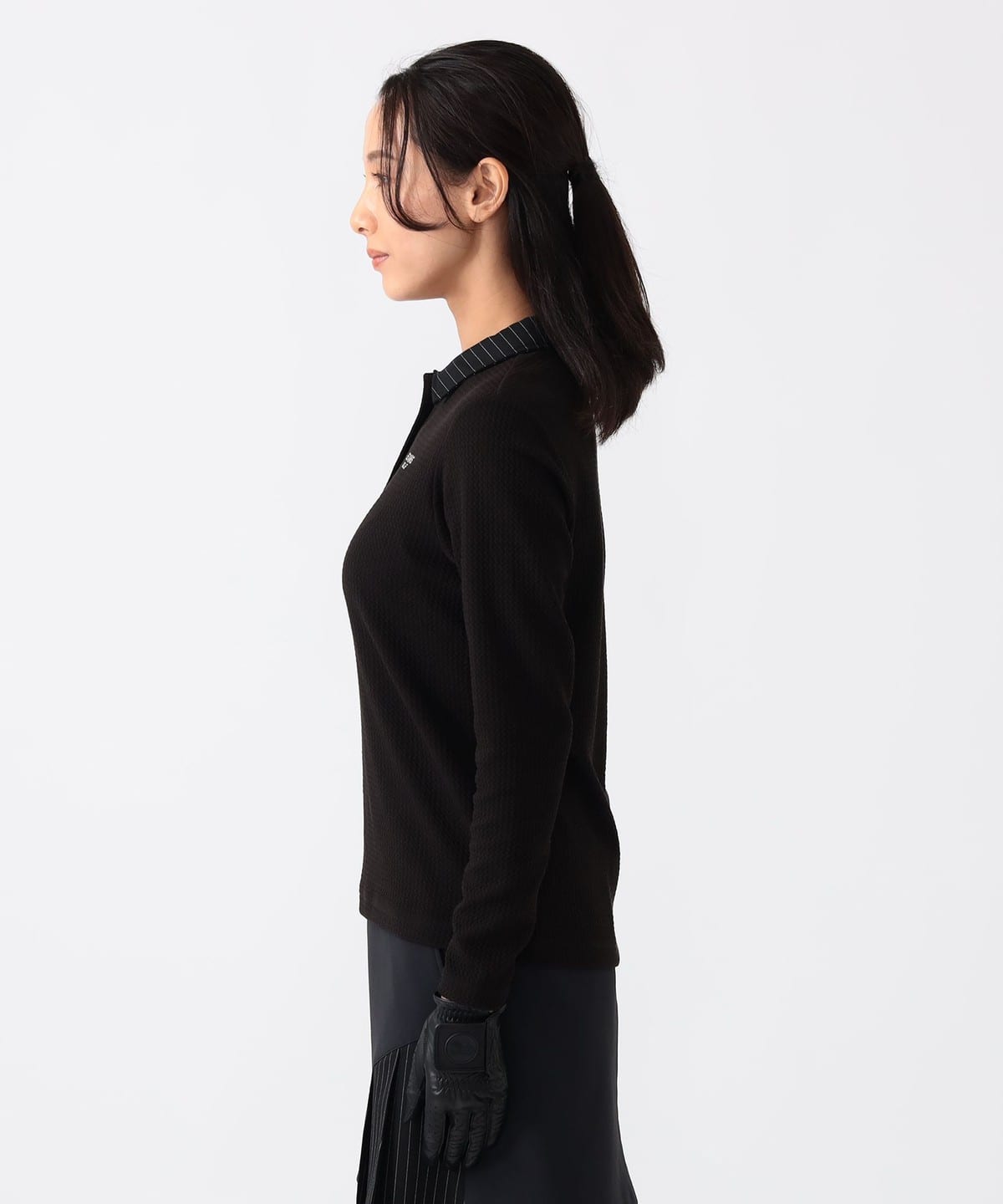 BEAMSGOLF メンズM ハイネック ストライプシャツ BEAMSGOLF メンズM ハイネック ストライプシャツ BEAMSGOLF