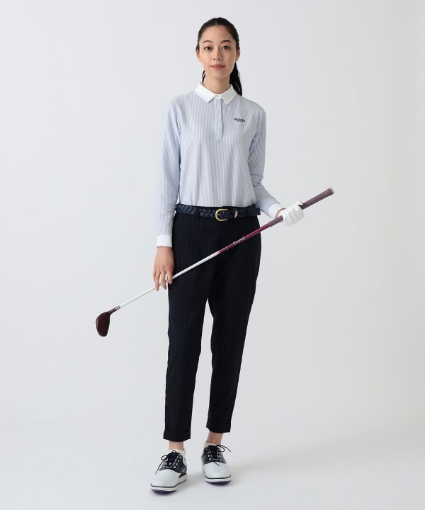 PURPLE LABEL / クレリック ロングスリーブ ポロシャツ Model：H172 B75 W58 H84　Size：M
