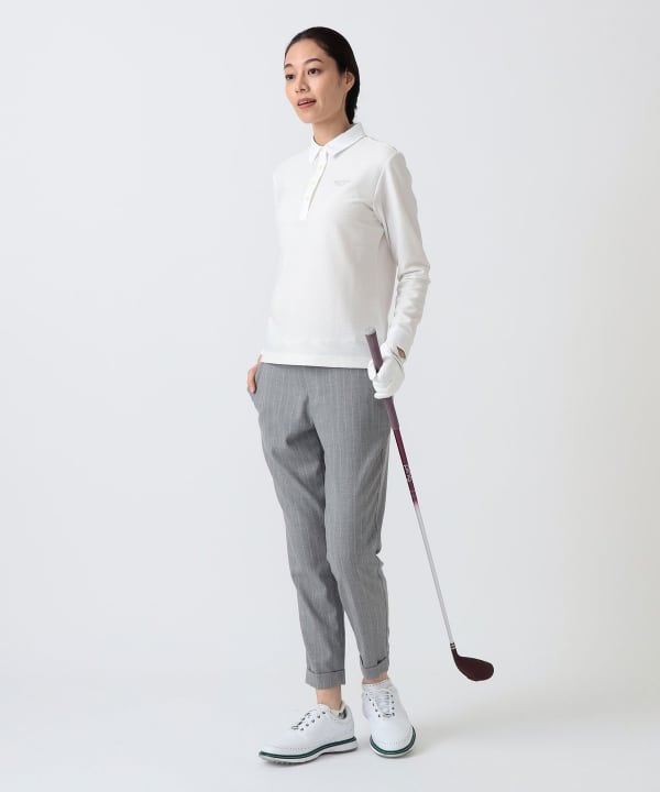 PURPLE LABEL / クレリック ロングスリーブ ポロシャツ Model：H172 B75 W58 H84　Size：M