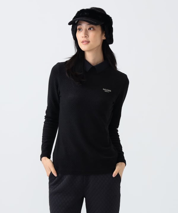 BEAMS GOLF（ビームス ゴルフ）PURPLE LABEL / 衿付 グリッド