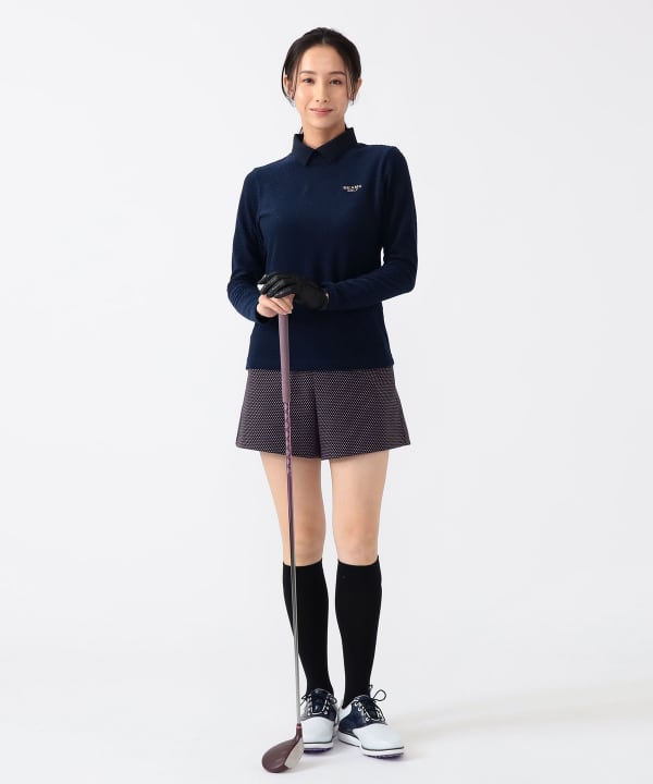 ビームスゴルフ beamsgolf プルオーバー サイズL BEAMS GOLF（ビームス ゴルフ）PURPLE LABEL / 衿付 グリッド