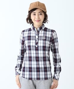 BEAMS GOLF PURPLE LABEL / 別注鹿の子 ボタンダウンポロ
