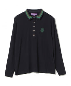 BEAMS GOLF PURPLE LABEL / スクエア襟 長袖 ポロシャツ