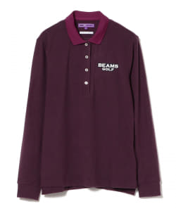 ▲BEAMS GOLF PURPLE LABEL /  プレミアウォーム（R） ロングスリーブ ポロシャツ