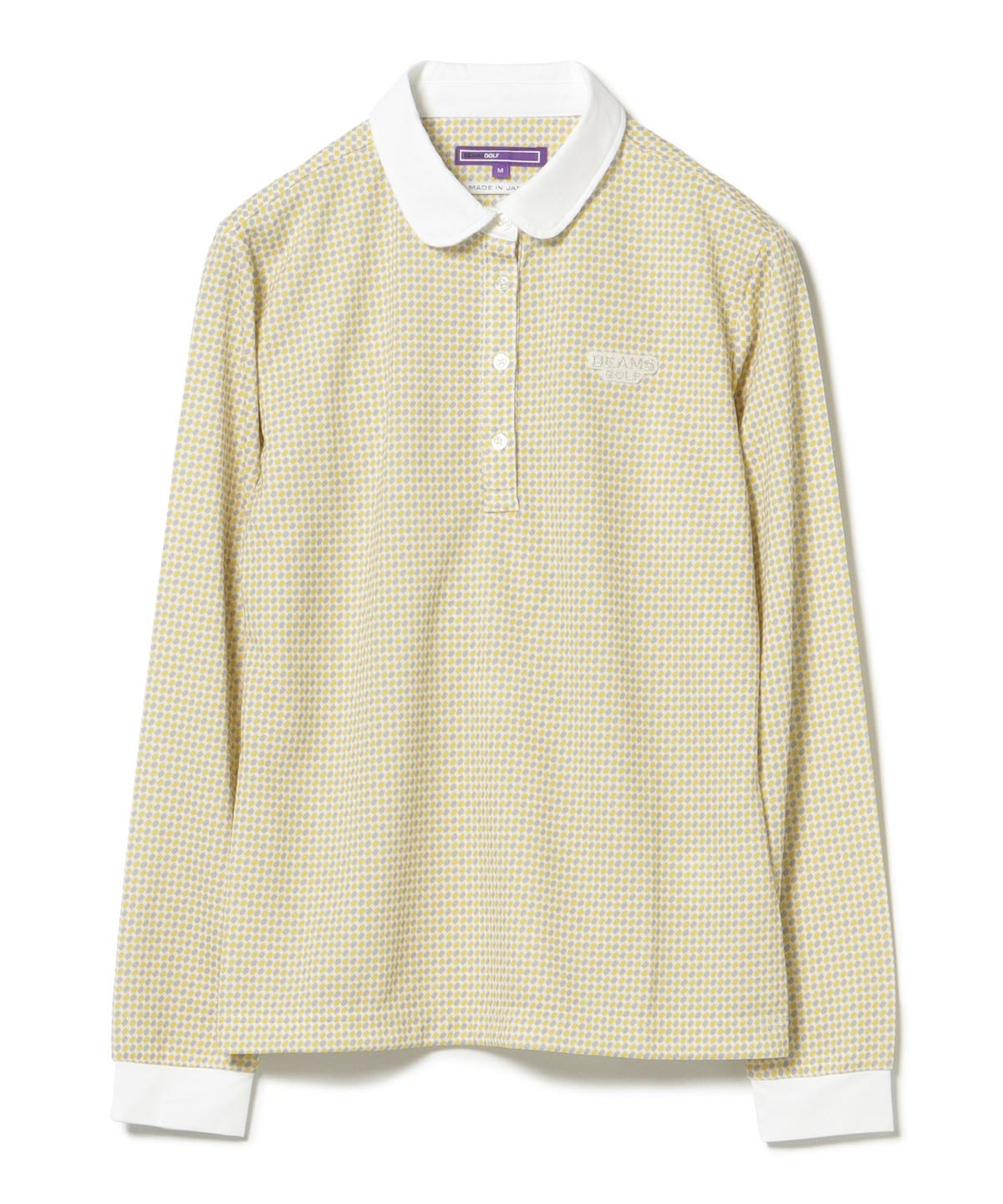 BEAMS GOLF（ビームス ゴルフ）PURPLE LABEL / 変形ドット柄 丸襟