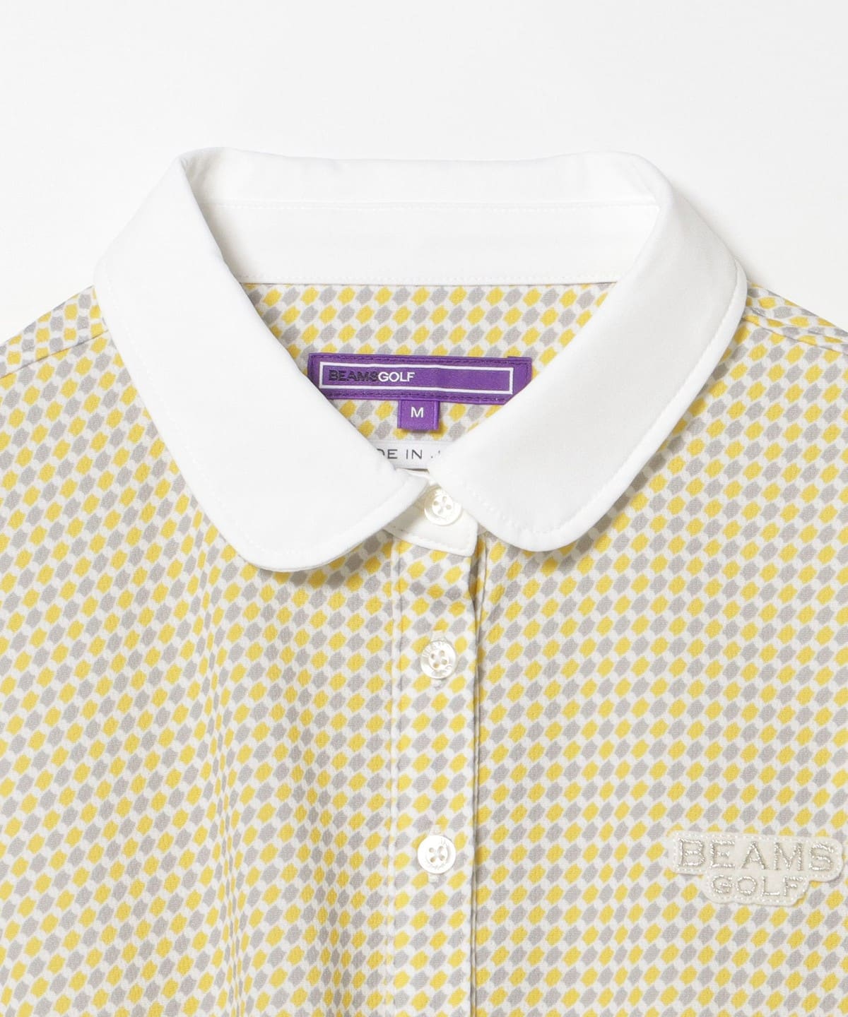 BEAMS GOLF（ビームス ゴルフ）PURPLE LABEL / 変形ドット柄 丸襟