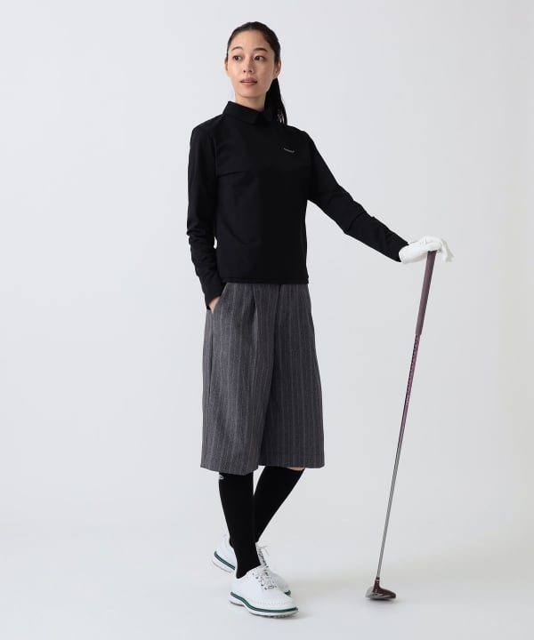 PURPLE LABEL / 襟付き ロングスリーブ プルオーバー Model：H172 B75 W58 H84　Size：M