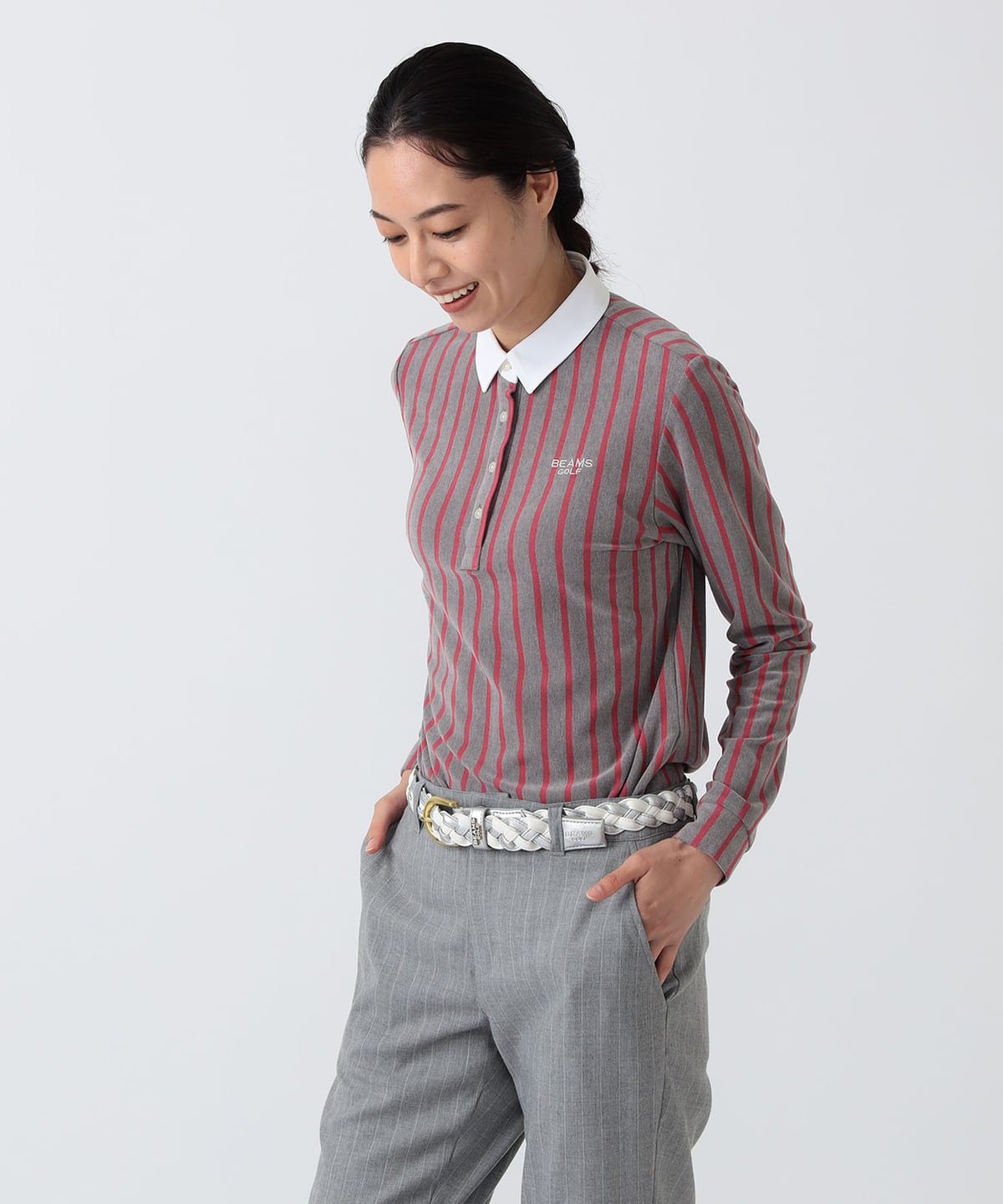 BEAMS GOLF（ビームス ゴルフ）PURPLE LABEL / 起毛 ストライプ