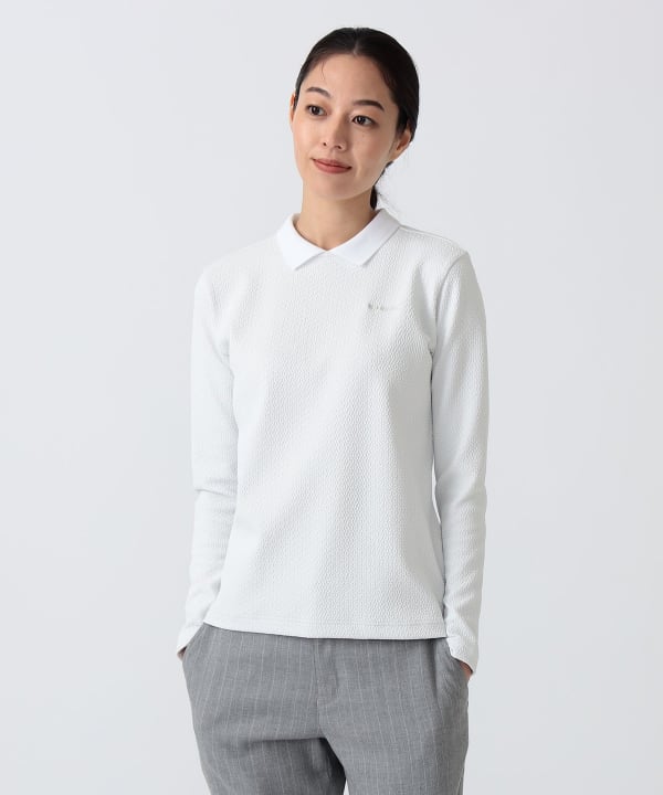 【レア】BEAMS GOLF 長袖ホワイト BEAMS GOLF（ビームス ゴルフ）PURPLE LABEL / ラフレシー ジャカード