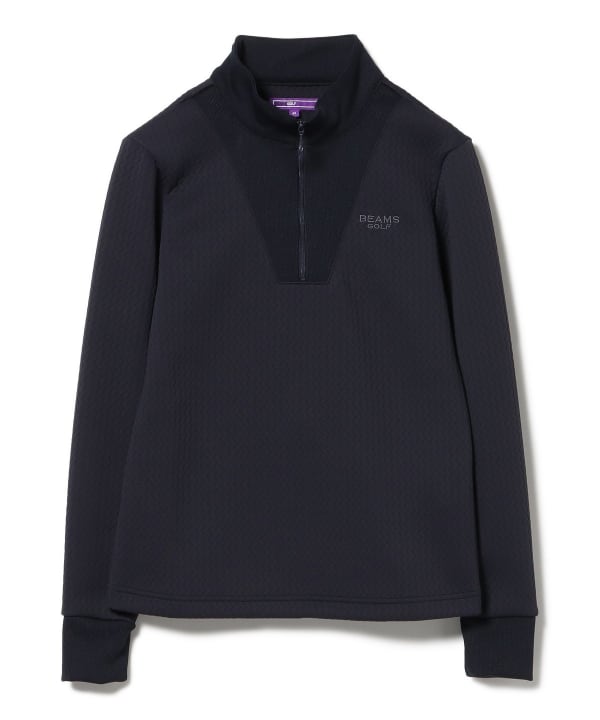 美品【ビームスゴルフ】タラッティ プラクティス プルオーバー ネイビー M 防風 BEAMS GOLF（ビームス ゴルフ）PURPLE LABEL / スフィダンテ 撥