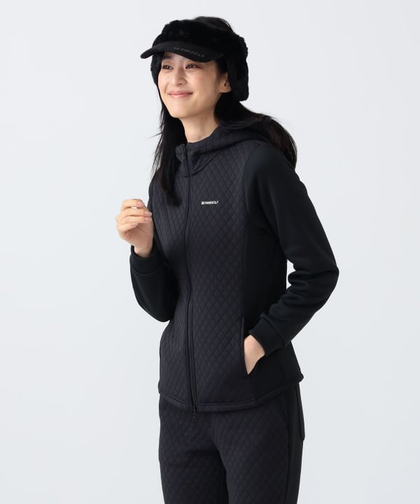 リュちん BEAMS GOLFダイヤキルト プルオーバーLゴルフウェア BEAMS