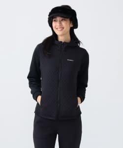 PURPLE LABEL / キルト 切り替え ジップアップ フーディー