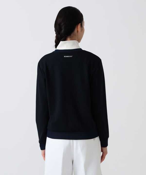 PURPLE LABEL / 襟ジップ プルオーバー Model：H172 B75 W58 H84　Size：M