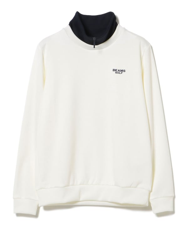 PURPLE LABEL / 襟ジップ プルオーバー
