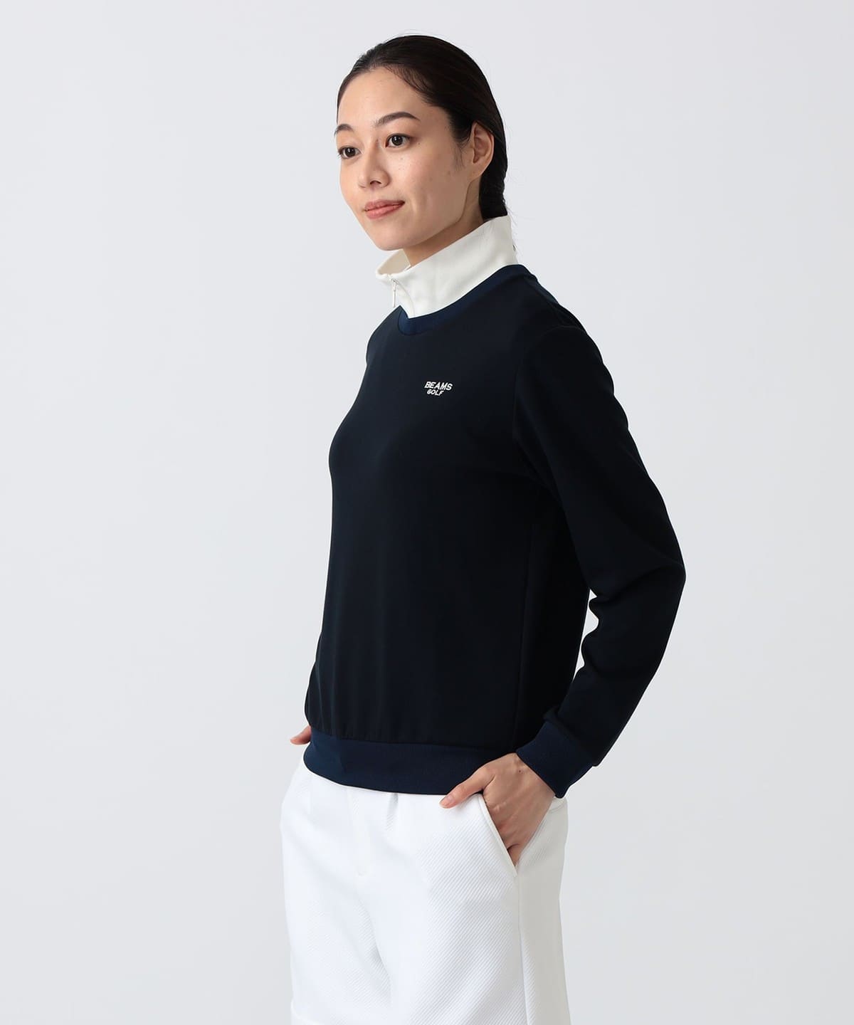BEAMS GOLF（ビームス ゴルフ）PURPLE LABEL / 襟ジップ プルオーバー