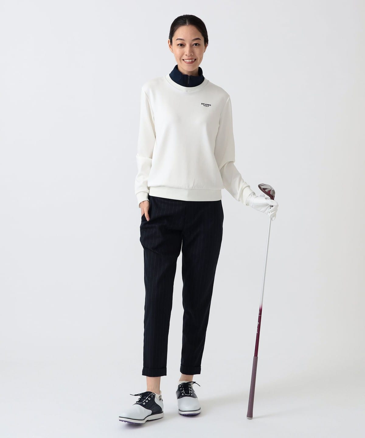 BEAMS GOLF（ビームス ゴルフ）PURPLE LABEL / 襟ジップ プルオーバー