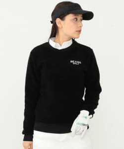 ▲BEAMS GOLF PURPLE LABEL / クロスネック ボア プルオーバー