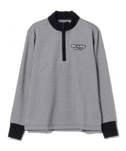 PURPLE LABEL / ヘリンボーン ハーフジップ ロングスリーブ